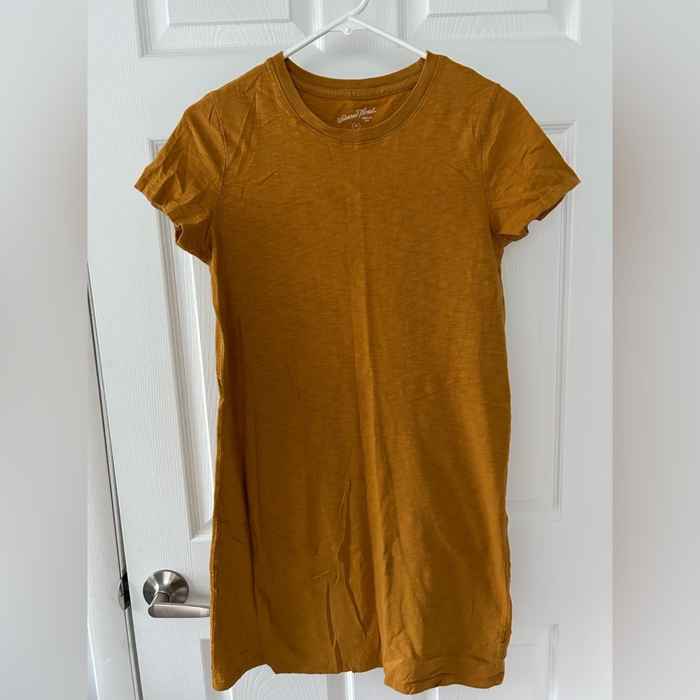 Universal Thread Golden T-Shirt Dress